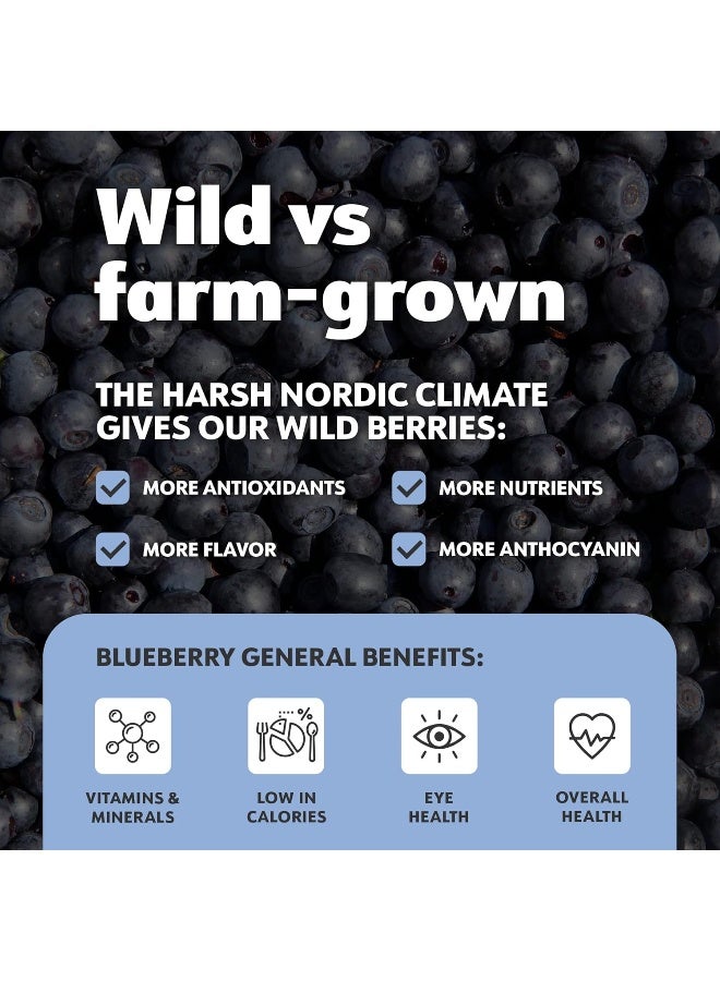 LOOV Wild Blueberry Powder Organic, wild-crafted from Nordic forests, 100% whole bilberry fruit, raw, 18-day supply, 3.2 oz, freeze-dried and powdered wild blueberries, high in anthocyanins, free e-book - Image 4
